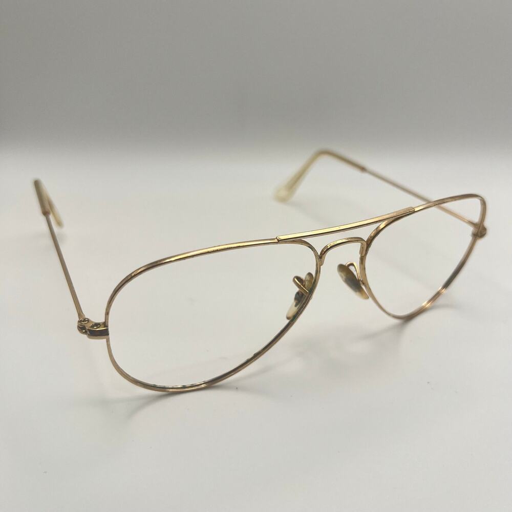 Ray-Ban RB3025 Aviator L 001/3E Sunglasses FRAMES ONLY 55-14 Gold Frames